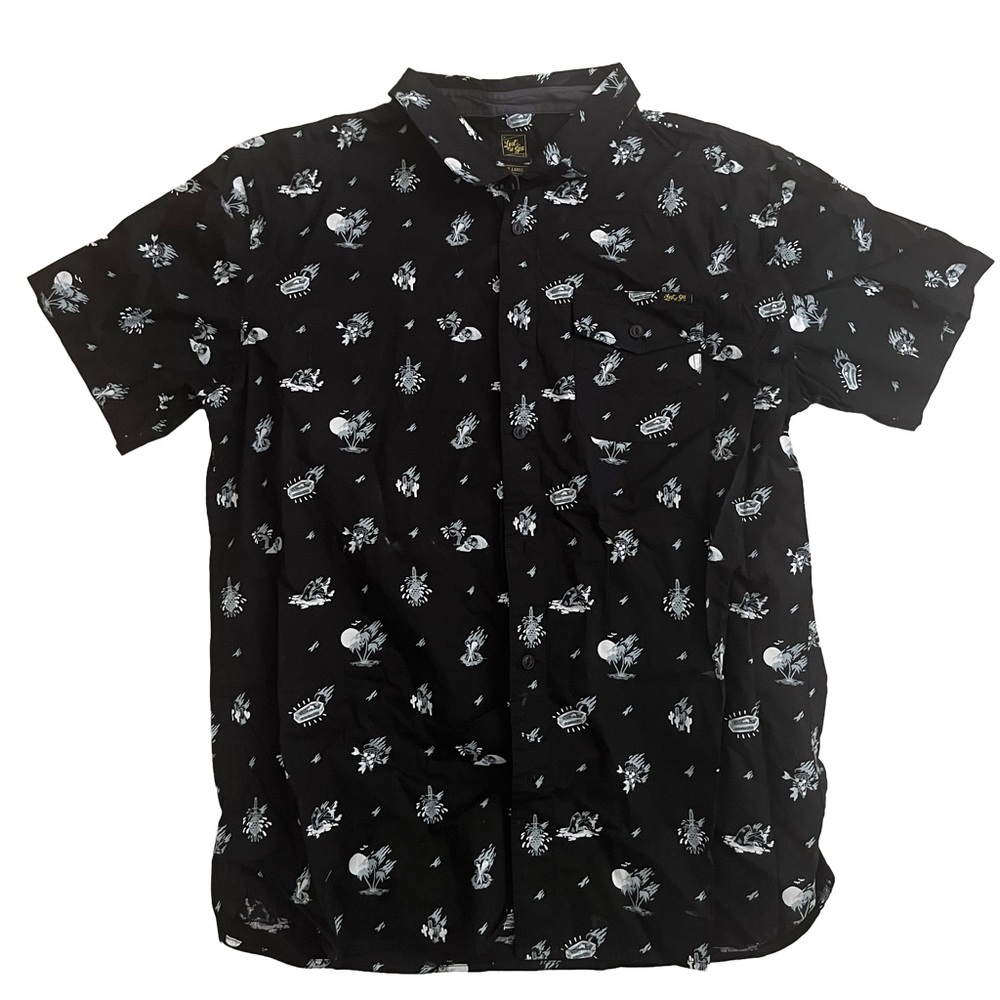 LOST AT SEA button up